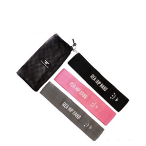 Rea Hip Band Set 3 Λάστιχα γυμ/κής 20 - 22,6 kg [76 x 8cm] - Γκρι/Ροζ /Μαύρο