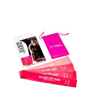 Rea Mini Loop Band Set 4 Λάστιχα γυμναστικής 60x5cm x-light-light-medium-heavy-Ροζ