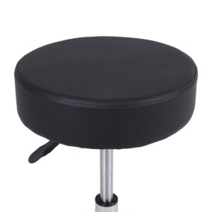 Τροχήλατο σκαμπό ρυθμιζόμενου ύψους – μαύρο