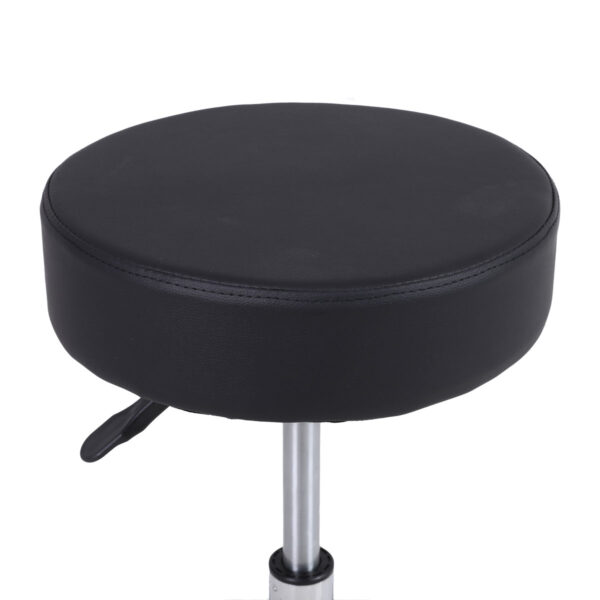 Τροχήλατο σκαμπό ρυθμιζόμενου ύψους – μαύρο