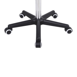 Τροχήλατο σκαμπό ρυθμιζόμενου ύψους – μαύρο