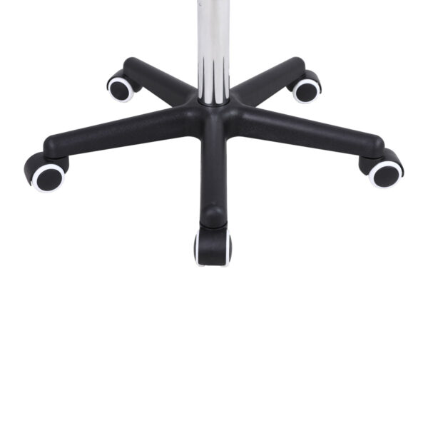 Τροχήλατο σκαμπό ρυθμιζόμενου ύψους – μαύρο