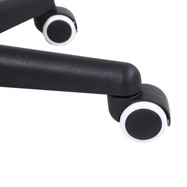 Τροχήλατο σκαμπό ρυθμιζόμενου ύψους – μαύρο