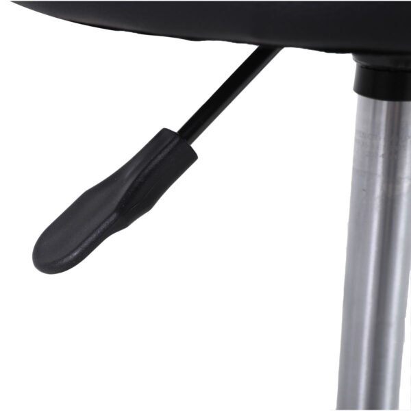 Τροχήλατο σκαμπό ρυθμιζόμενου ύψους – μαύρο