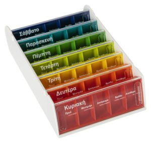 Εβδομαδιαία θήκη χαπιών anabox.