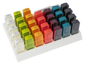 Μηνιαία θήκη χαπιών mini plus & κόφτης χαπιών