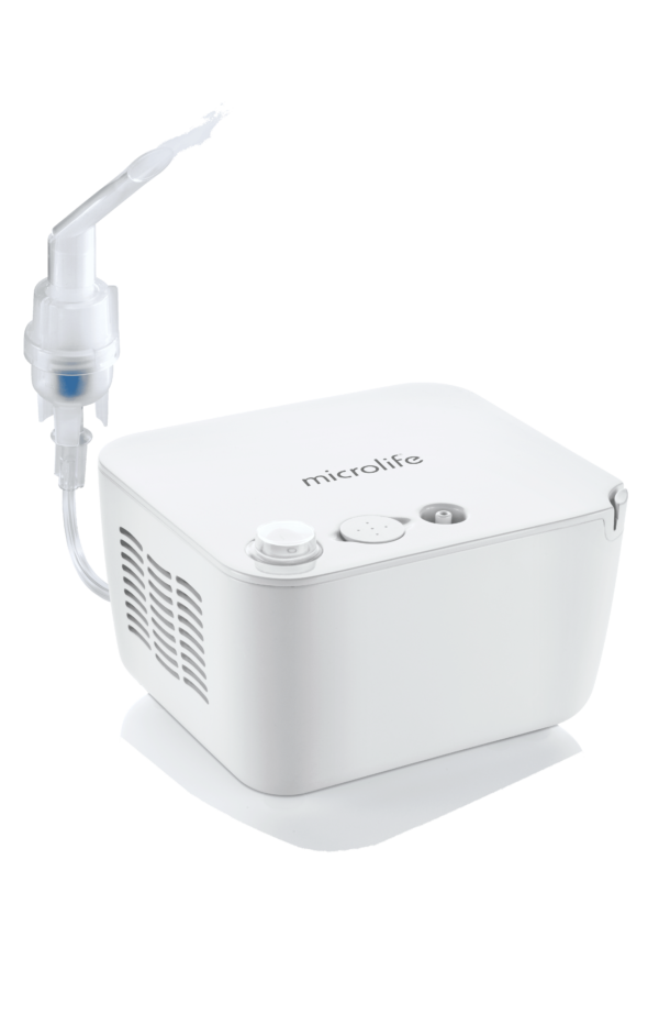 MICROLIFE NEB 200 Περιγραφή Ο νεφελοποιητής Microlife NEB 200 είναι μια συσκευή υψηλής ποιότητας, ιδανική για κατ’ οίκον νοσηλεία και για θεραπεία με εισπνοές για άσθμα, χρόνια βρογχίτιδα και άλλες ασθένειες του αναπνευστικού. Η λειτουργία και η χρήση της συσκευής είναι πολύ απλή και μπορεί να χρησιμοποιηθεί και για θεραπεία παιδιών. Περιέχει μάσκες, επιστόμια και εφεδρικά φίλτρα κατάλληλα και για παιδιά. Λειτουργεί με όλα τα συνήθη φάρμακα που χρησιμοποιούνται για θεραπεία με εισπνοές. Αποτελείται από έναν πολύ ισχυρό συμπιεστή για καλύτερα αποτελέσματα νεφελοποίησης, ώστε το φάρμακο να διοχετευθεί σωστά ακόμη και στις βαθύτερες περιοχές των πνευμόνων. Χαρακτηριστικά Για θεραπεία του άσθματος, της χρόνιας βρογχίτιδας και άλλων αναπνευστικών ασθενειών Γρήγορη θεραπεία για μικρούς χρόνους εισπνοής Λειτουργία ενός πλήκτρου Ασφαλές και υγιεινό: όλα τα εξαρτήματα μπορούν να πλυθούν και να απολυμανθούν Ρυθμός νεφελοποίησης: 0,4 ml / λεπτό (NaCI 0,9%) Μέγεθος σωματιδίων: 2.83 μm (MMAD) Χαμηλό επίπεδο θορύβου: 52 dBA Μέγεθος: 103x160x140 mm Βάρος: 1306 gr 3 χρόνια εγγύηση