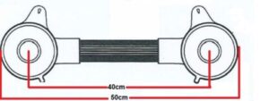 Επιτοίχια Λαβή με Βεντούζες 40,6cm