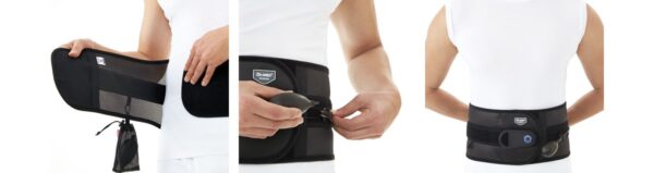 Ζώνη οσφύος με κορδόνια και φουσκωτό σύστημα συμπίεσης DR-B061