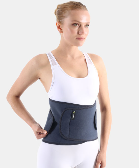 ΖΩΝΗ ΟΣΦΥΟΙΕΡΗΣ NEOPRENE ΜΕ ΜΠΑΝΕΛΕΣ ΚΑΙ ΔΕΣΤΡΑ - ONE SIZE