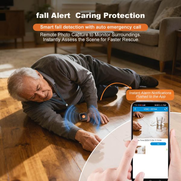 Mini φορητή συσκευή εντοπισμού Gps Tracker για παρακολούθηση ηλικιωμένων σε κρεμαστό σε μπρελόκ ή και σε ρολόι με sos Mod. V303