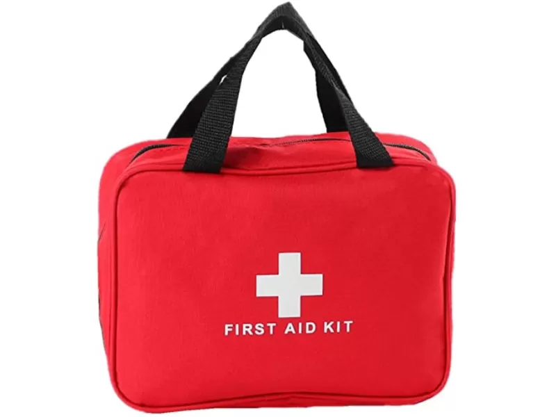 Φαρμακείο τσαντάκι πρώτων βοηθειών γεμάτο