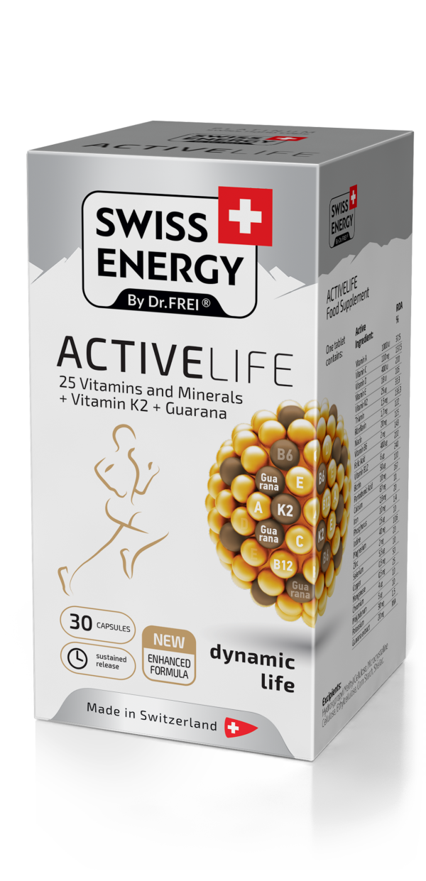 Βιταμίνη ACTIVE LIFE SWISS ENERGY Κάψουλες (30 TEM)